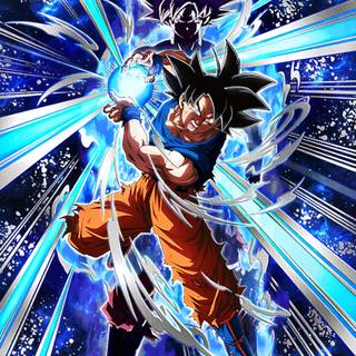 Goku Ultra Instinct Kamehameha wallpaper