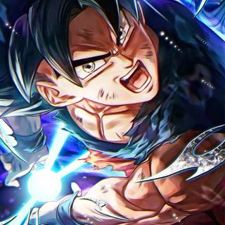Goku Ultra Instinct Kamehameha wallpaper