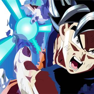Goku Ultra Instinct Kamehameha wallpaper