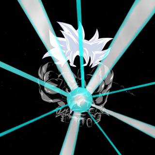 Goku Ultra Instinct Kamehameha wallpaper