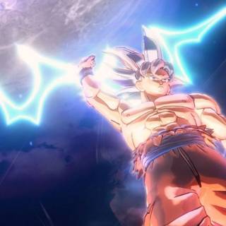 Goku Ultra Instinct Kamehameha wallpaper