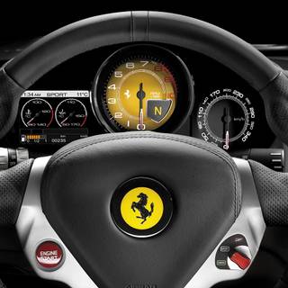 Ferrari steering wheel wallpaper