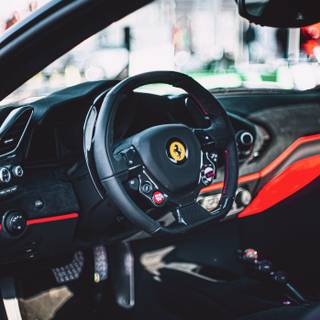 Ferrari steering wheel wallpaper