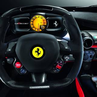 Ferrari steering wheel wallpaper
