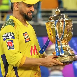 CSK trophy wallpaper