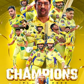 CSK trophy wallpaper