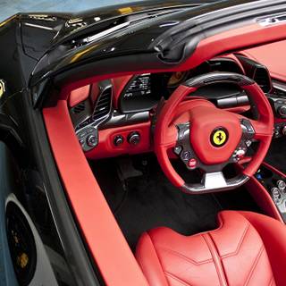 Ferrari steering wheel wallpaper