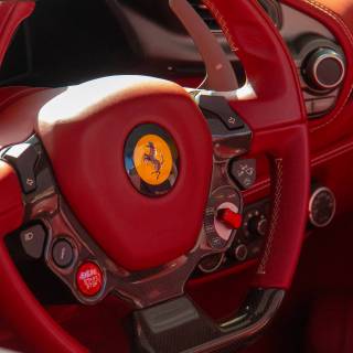 Ferrari steering wheel wallpaper