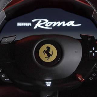 Ferrari steering wheel wallpaper