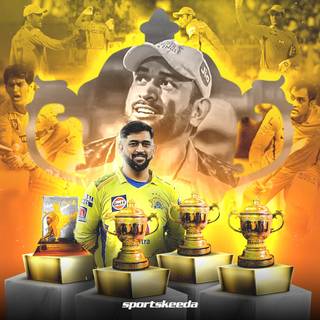 CSK trophy wallpaper