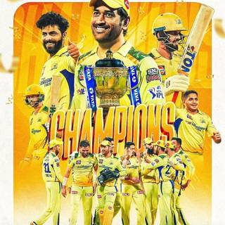 CSK trophy wallpaper