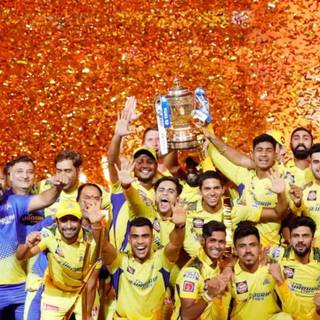 CSK trophy wallpaper