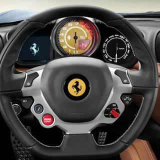 Ferrari steering wheel wallpaper