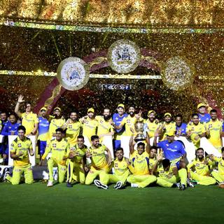 CSK trophy wallpaper