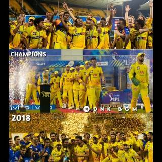CSK trophy wallpaper