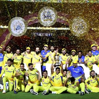 CSK trophy wallpaper