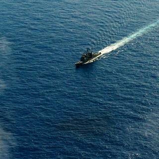 Ocean ship wallpaper