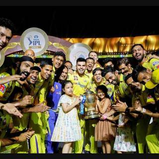 CSK trophy wallpaper
