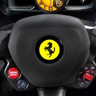 Ferrari steering wheel wallpaper