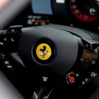 Ferrari steering wheel wallpaper
