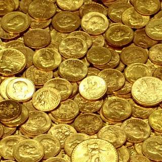 Gold treasure wallpaper