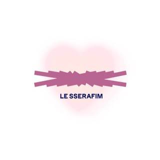 LE SSERAFIM logo wallpaper