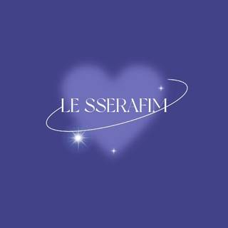 LE SSERAFIM logo wallpaper
