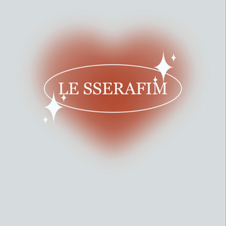 LE SSERAFIM logo wallpaper