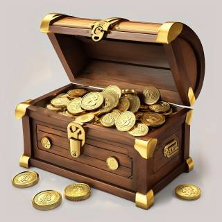 Gold treasure wallpaper