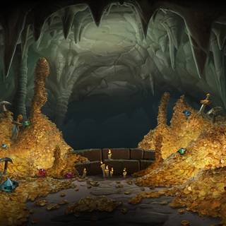 Gold treasure wallpaper