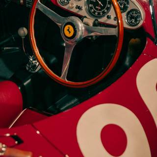 Ferrari steering wheel wallpaper
