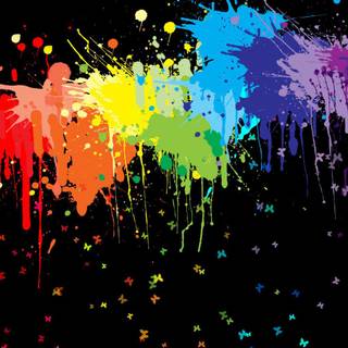 Splash of color wallpaper