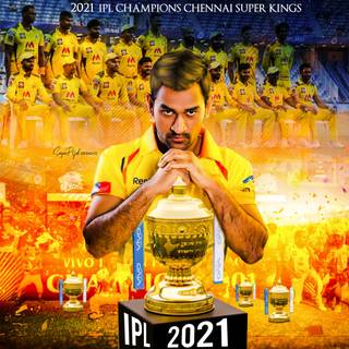CSK trophy wallpaper