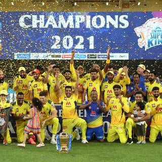CSK trophy wallpaper