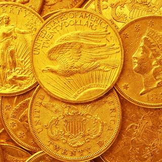 Gold treasure wallpaper