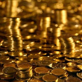 Gold treasure wallpaper