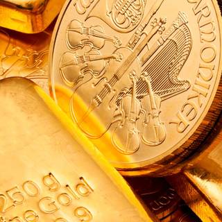 Gold treasure wallpaper