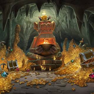 Gold treasure wallpaper