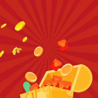 Gold treasure wallpaper