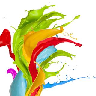 Splash of color wallpaper