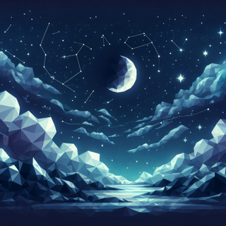 Anime night landscape wallpaper