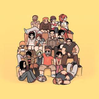 Scott Pilgrim computer wallpaper
