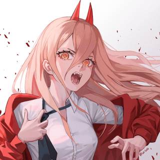 Anime Power Chainsaw Man wallpaper