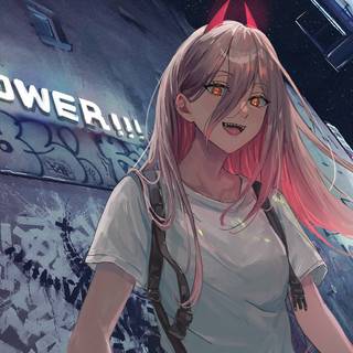 Anime Power Chainsaw Man wallpaper