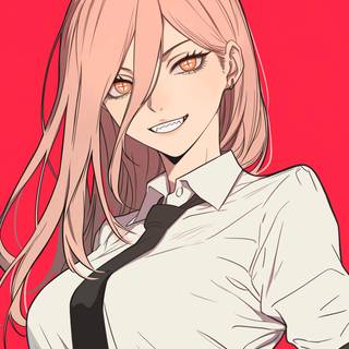 Anime Power Chainsaw Man wallpaper