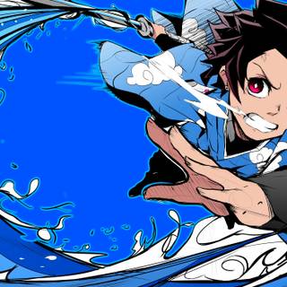 PC anime blue wallpaper