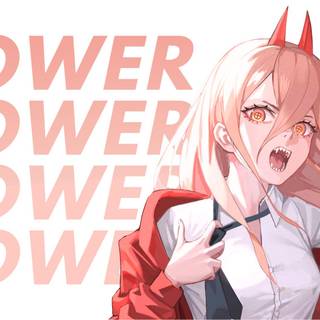 Anime Power Chainsaw Man wallpaper