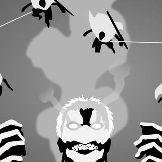 Black and white anime character wallpaper