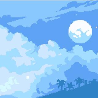 PC anime blue wallpaper