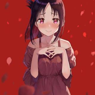 Anime girl adorable preppy wallpaper